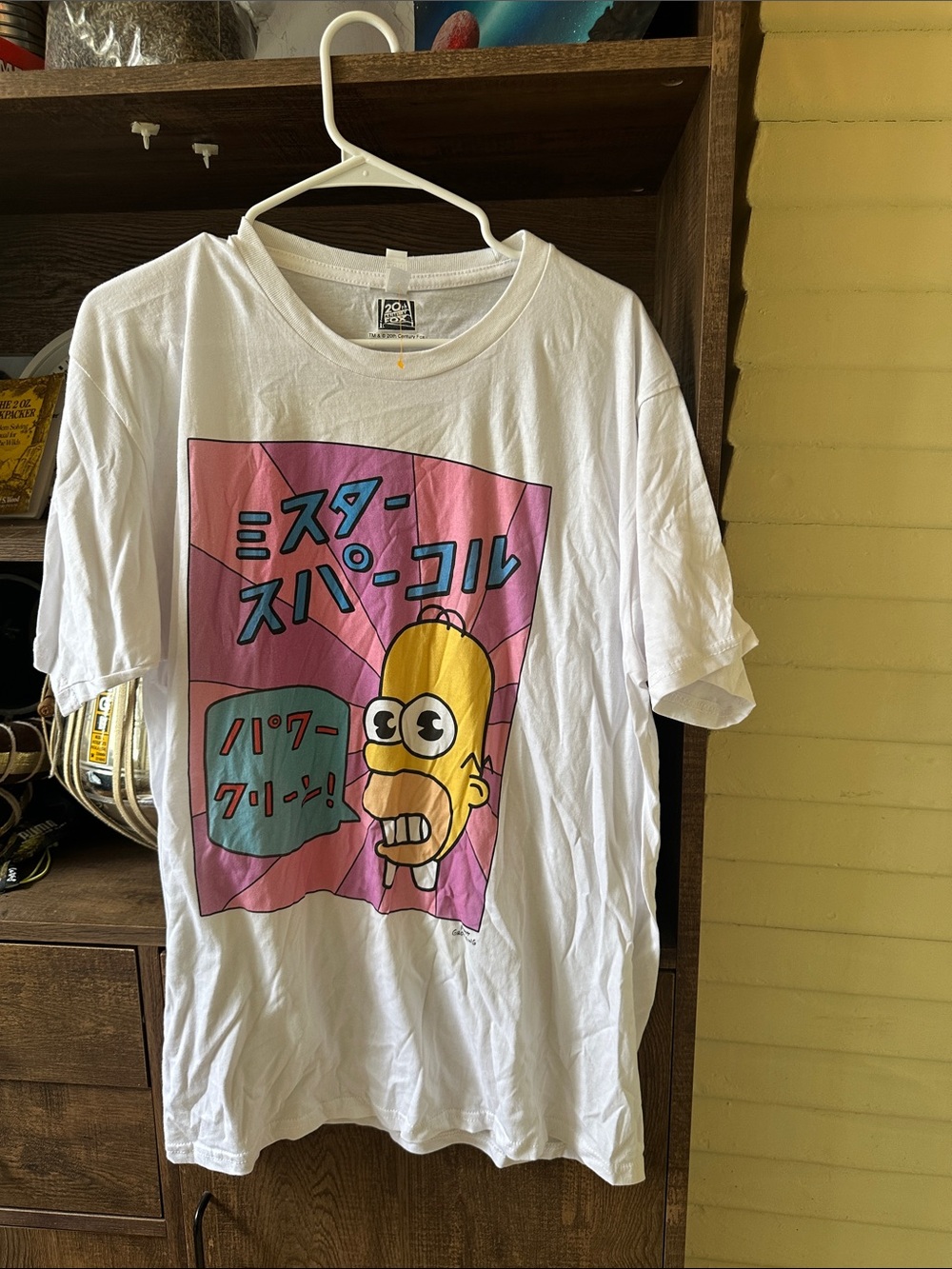 Mr. Sparkle Simpsons Graphic Tee with Pink & Yellow Print